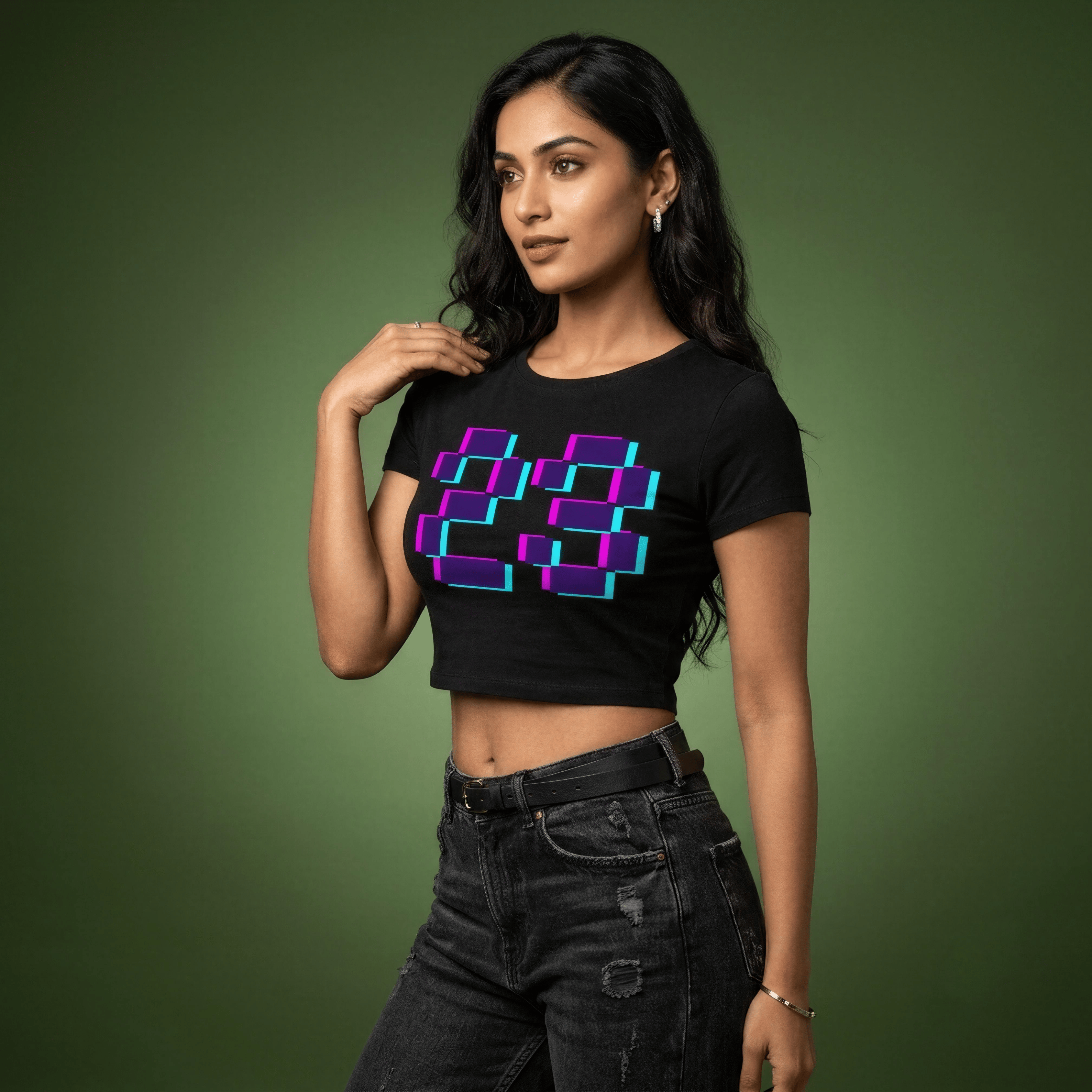 After Hours | Pixel 23 Crop Top