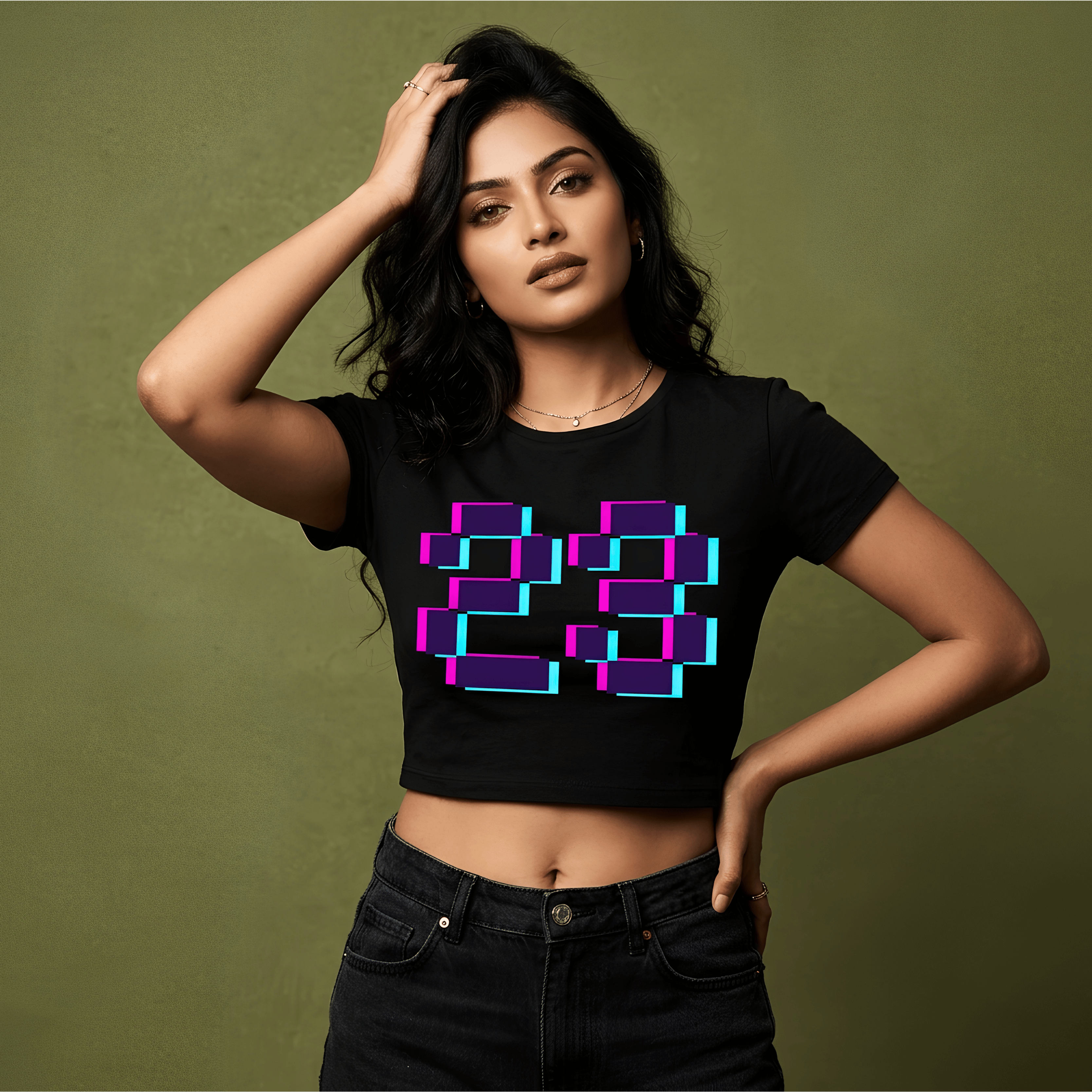 After Hours | Pixel 23 Crop Top