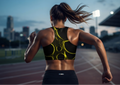 After Hours | Obsidian Glow Yellow Sports Crop Top