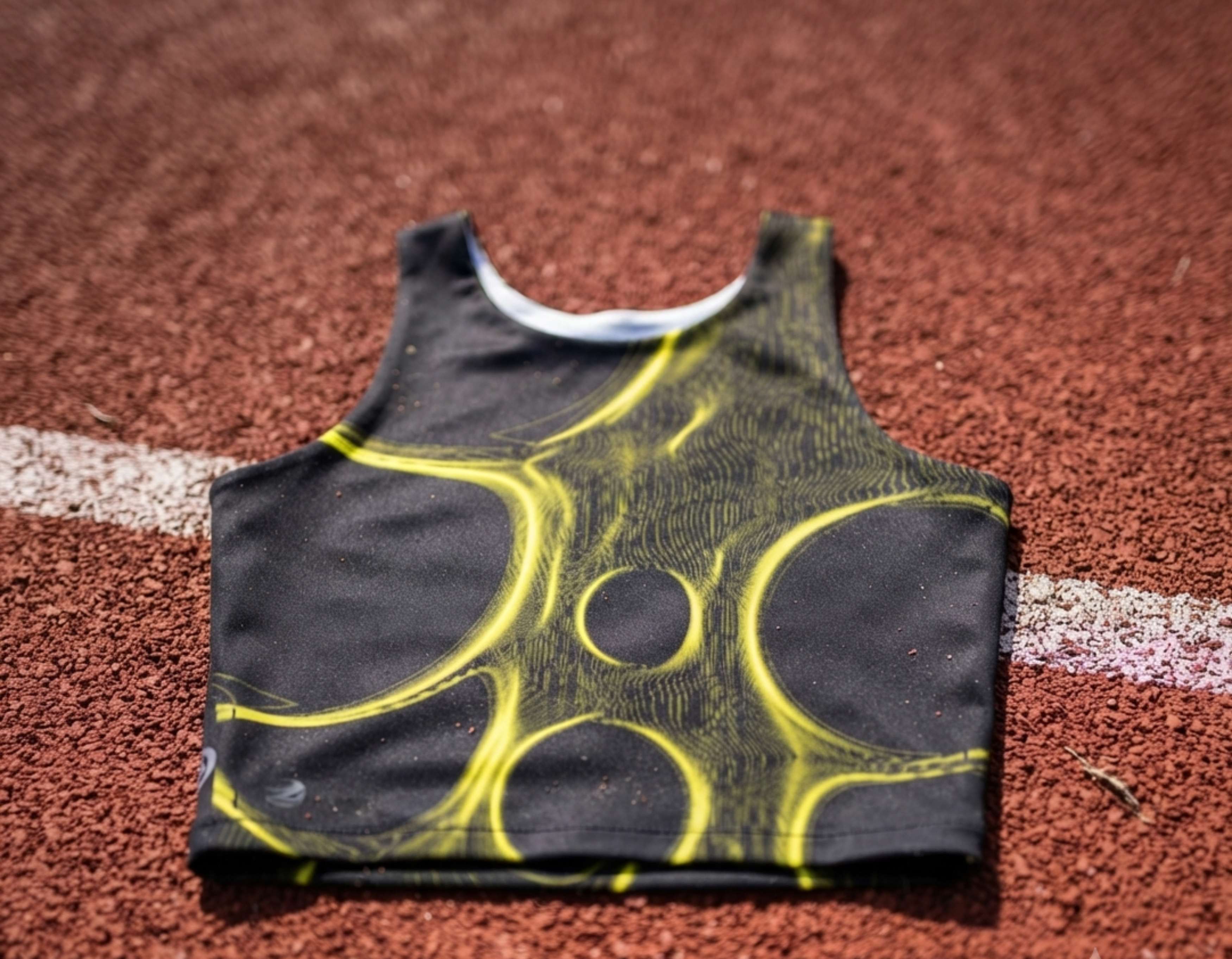 After Hours | Obsidian Glow Yellow Sports Crop Top