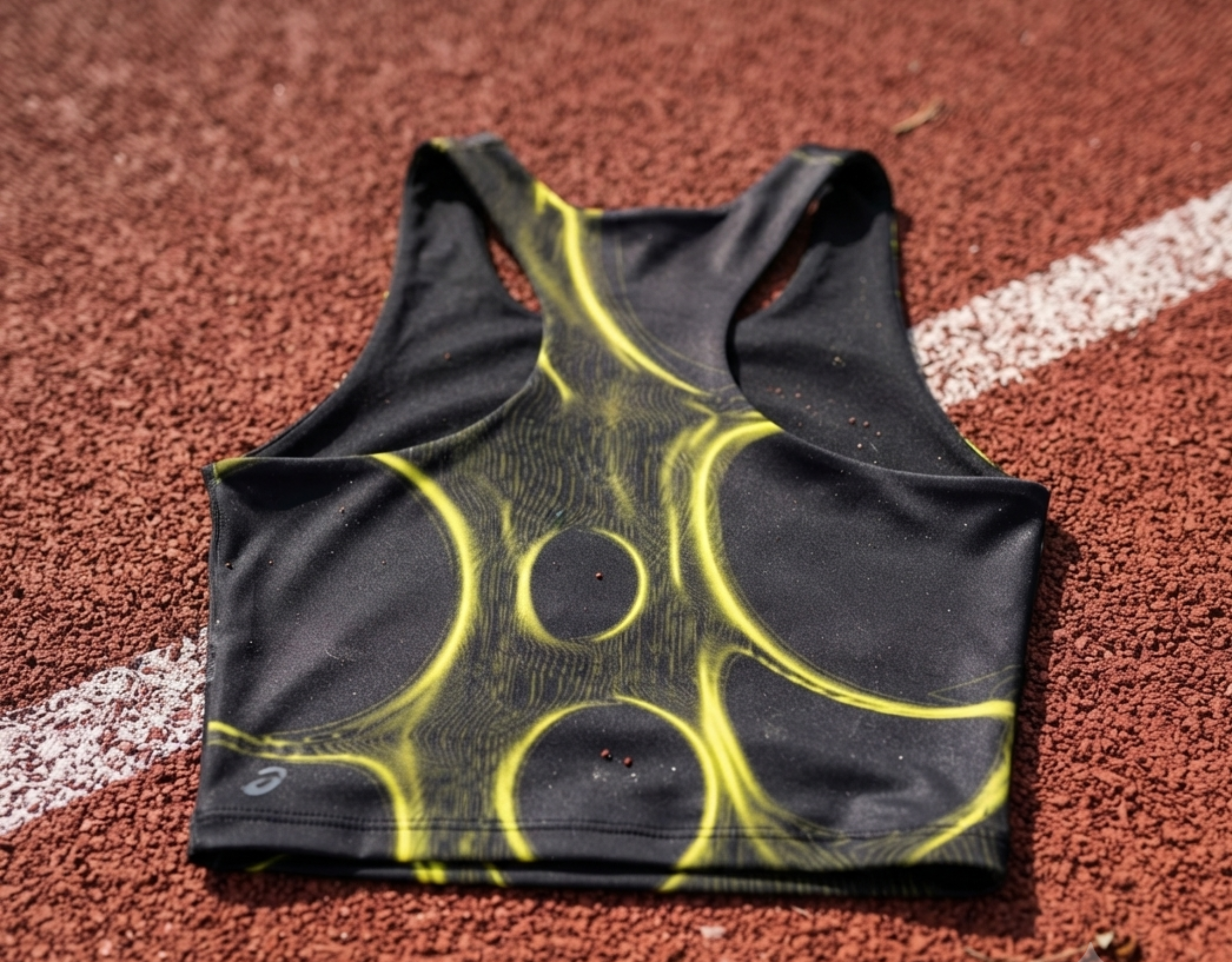 After Hours | Obsidian Glow Yellow Sports Crop Top
