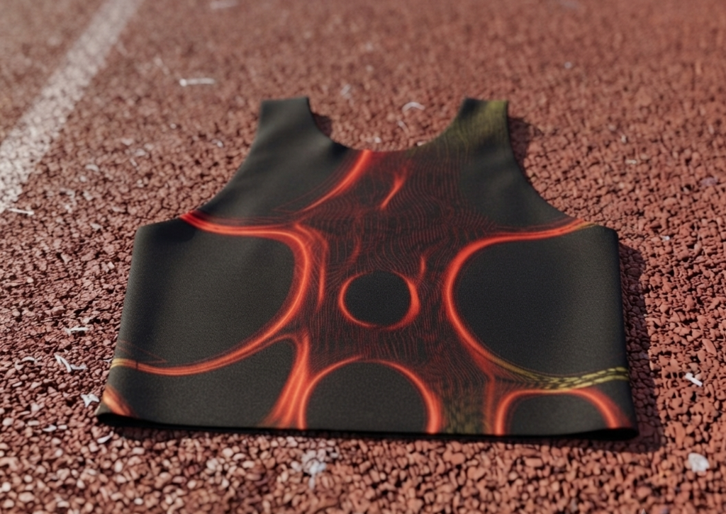 After Hours | Obsidian Glow Red Sports Crop Top