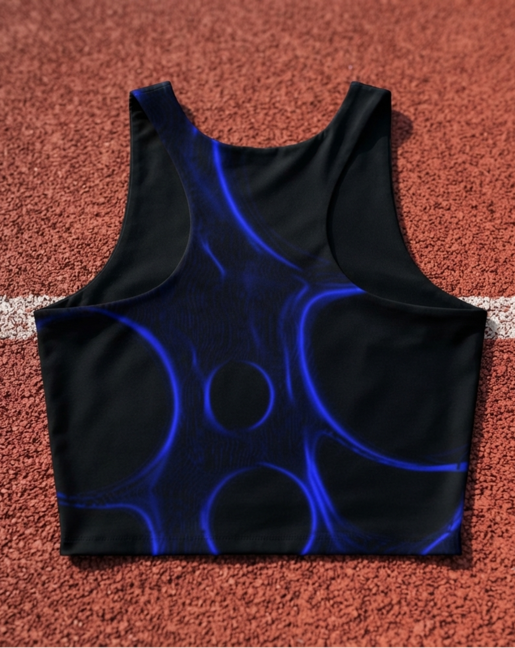 After Hours | Obsidian Glow Blue Sports Crop Top