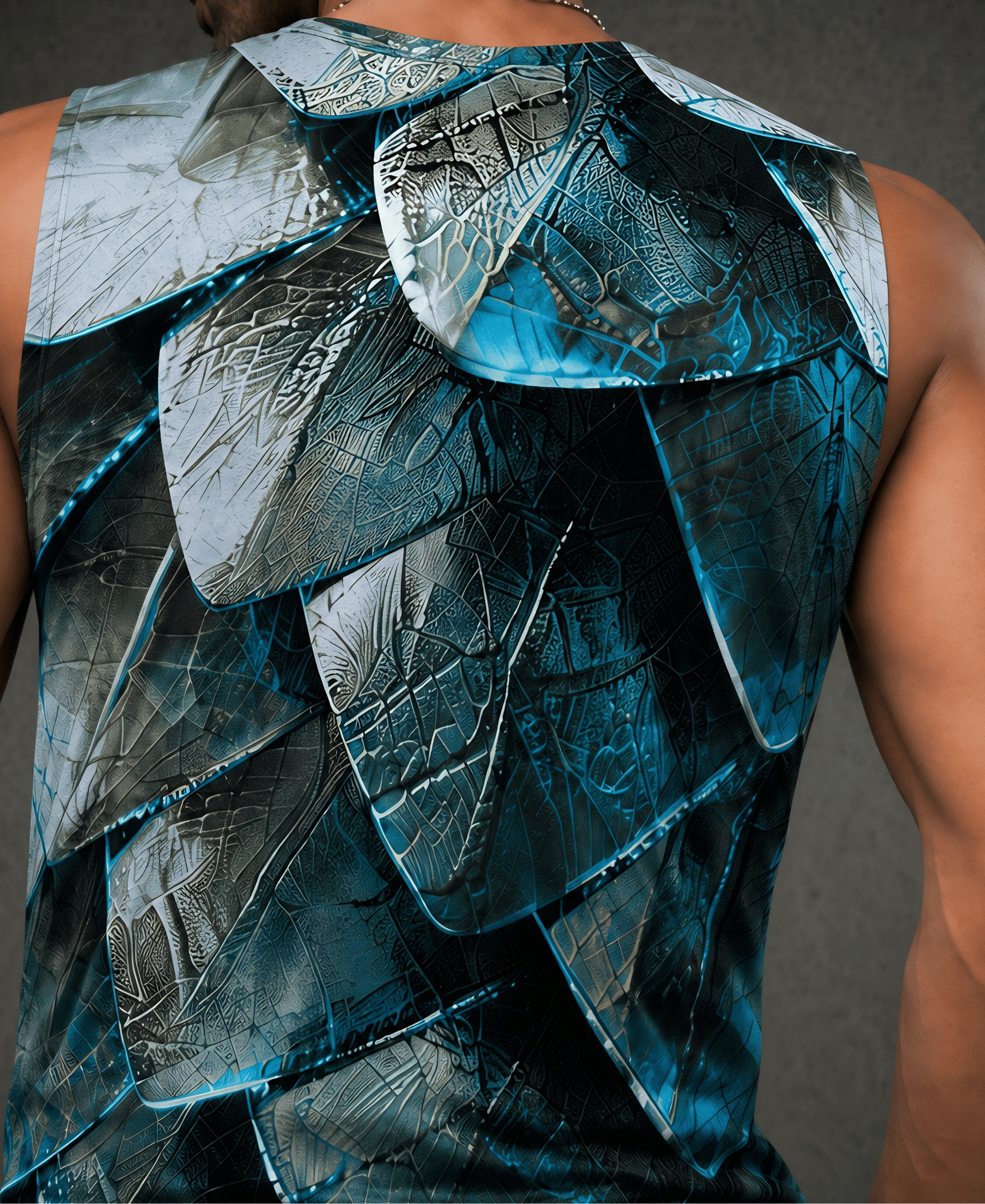 Pangolin Armour sleeveless tee lifestyle back shot – men's casual streetwear by After Hours