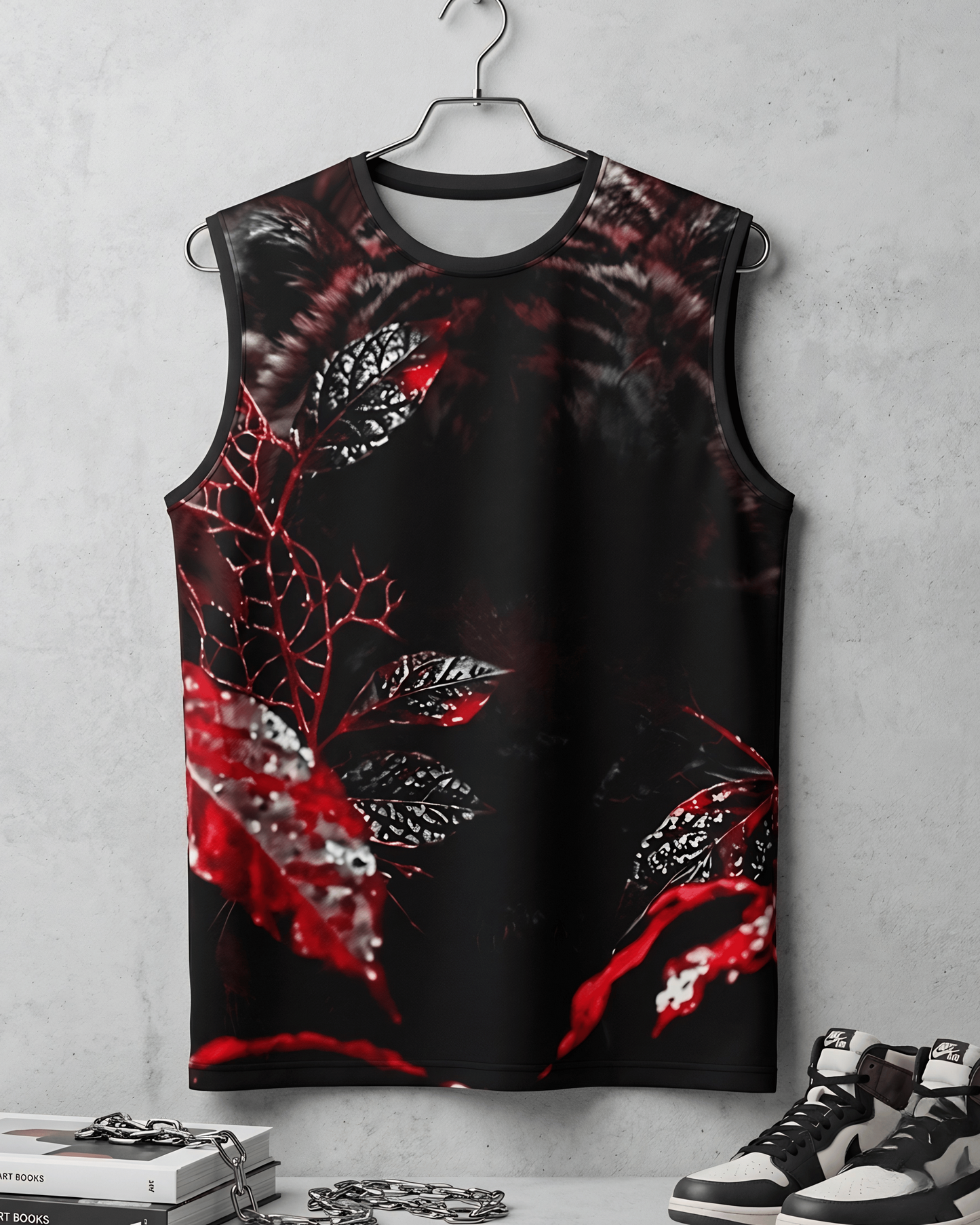 The Prowl Men's AOP Sleeveless Tee - Front View