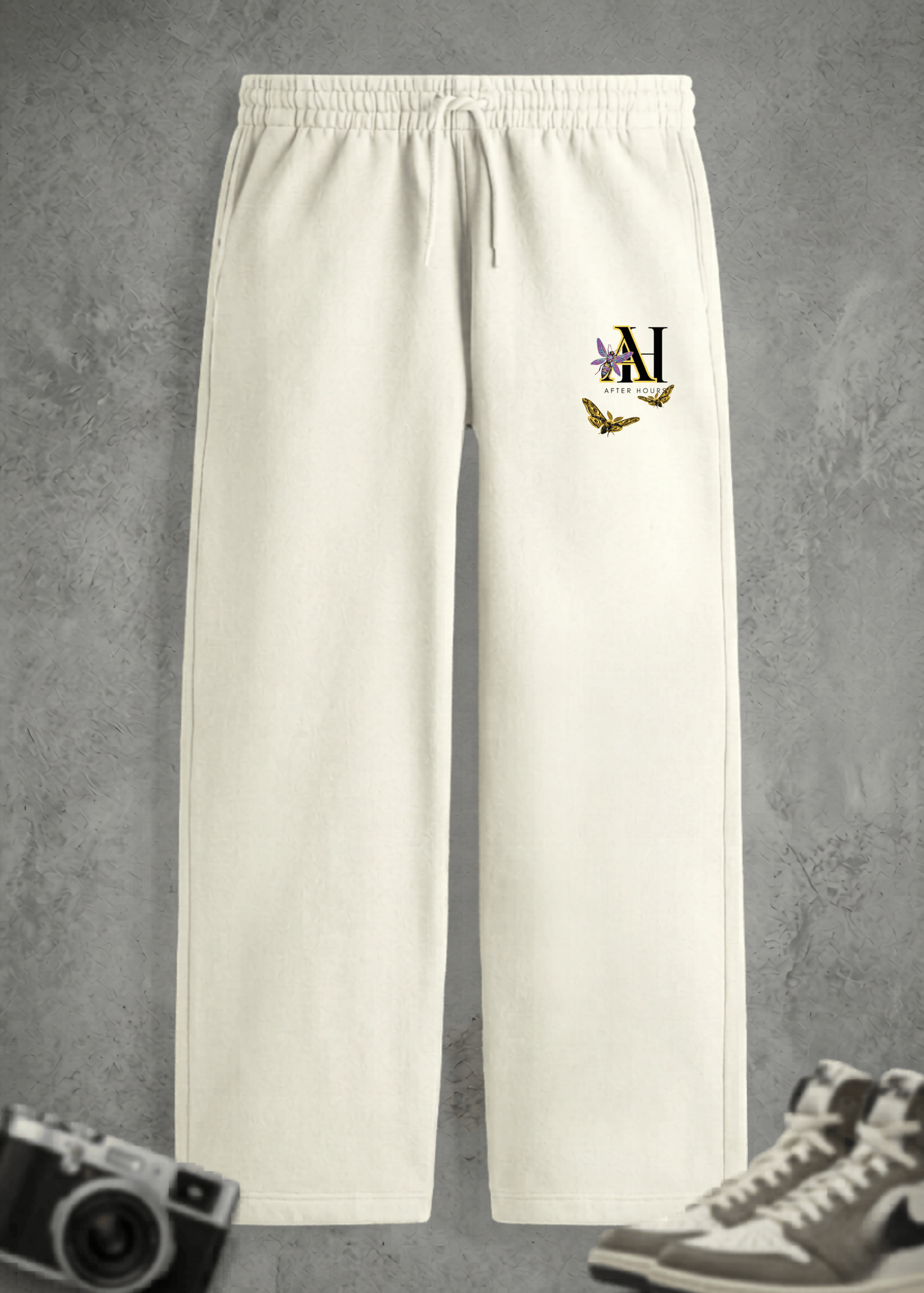 After Hours | Luminous Unisex Sweatpants Off White